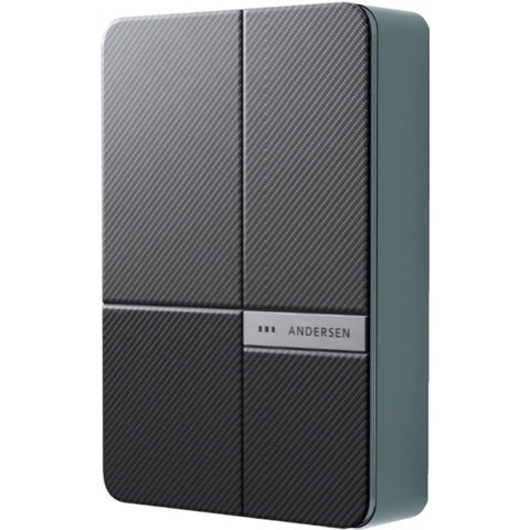 Andersen A2 EV charger with premium textured finish and hidden cable storage