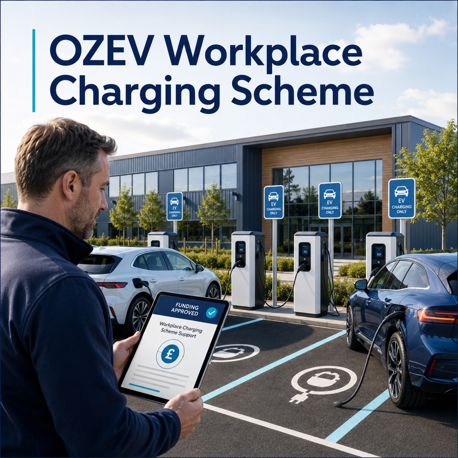 OZEV Workplace Charging Scheme — funding approved for workplace EV charge points